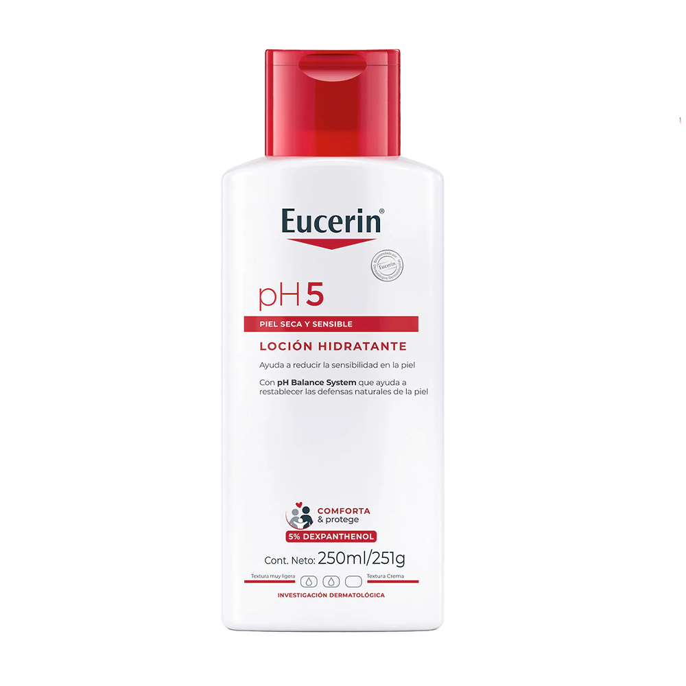 Eucerin pH5 Loción corporal hidratante para piel seca y sensible 250ml.
