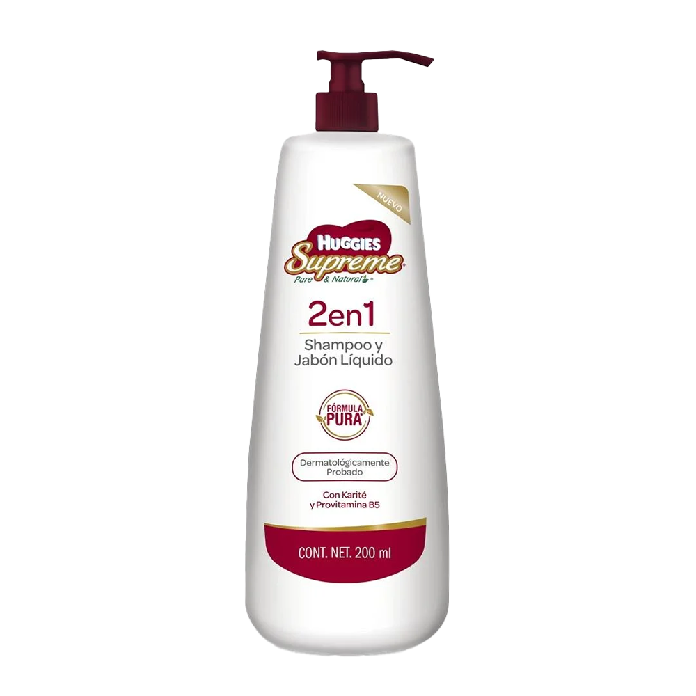 Shampoo para Bebé Huggies Supreme 200ml