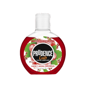 Prudence Lubricante Corporal Sabor y Aroma Grosella Frasco con 30 ml