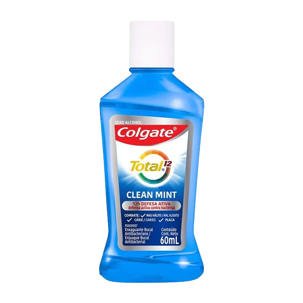Enjuague bucal Colgate total 12 clean mint 60 ml