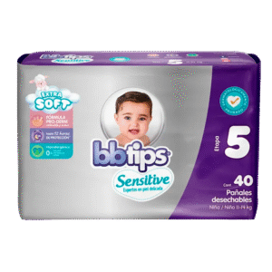 Pañal Bbtips Sensitive Talla 5 40 pañales